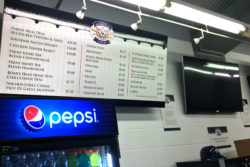 Spot varnish menu boards